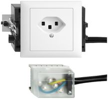 Prise INC EDIZIOdue T23 L2 blanc 46…69mm pour câble plat Powerbus