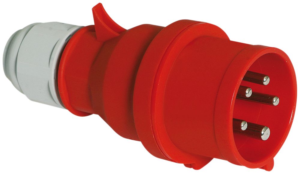 Fiche mobile CEE Bals 5P 16A 400V 6h rouge IP44 nic.QC.TE-Plus