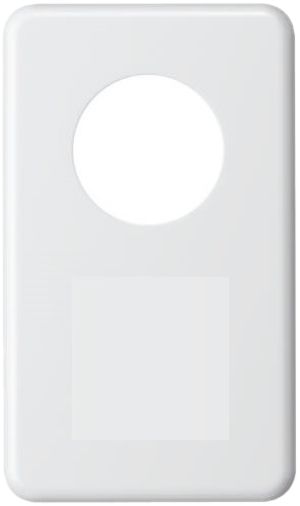 Plaque de recouvrement I-I 43mm+pleine blanc