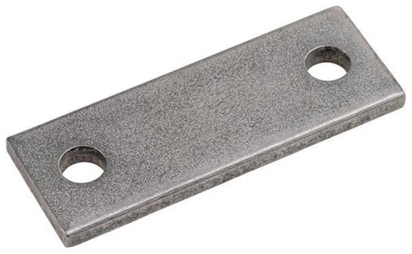 Klemmplatte Flury PA 26 Inox A2, 55×20×5mm