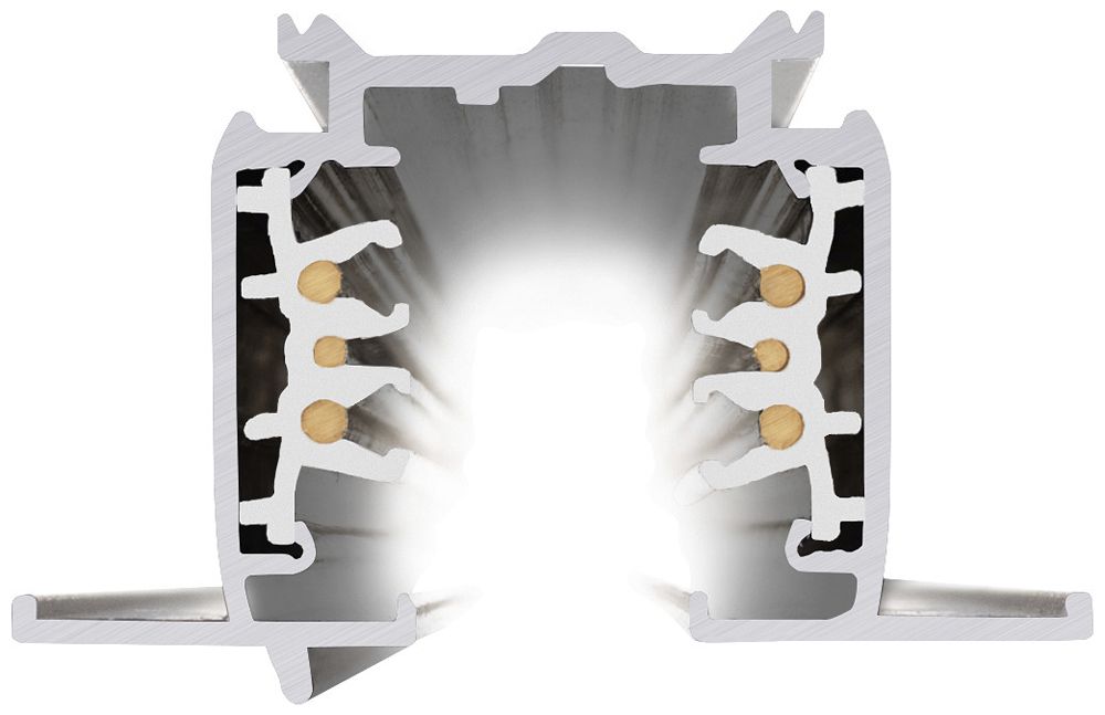EB-Stromschiene SLV S-TRACK DALI 3-phasig 230V Aluminium 3000mm weiss