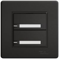 Pulsante universale INC EDIZIO.liv UNI SNAPFIX® c.LED RGB 2× com.1T targ.ne