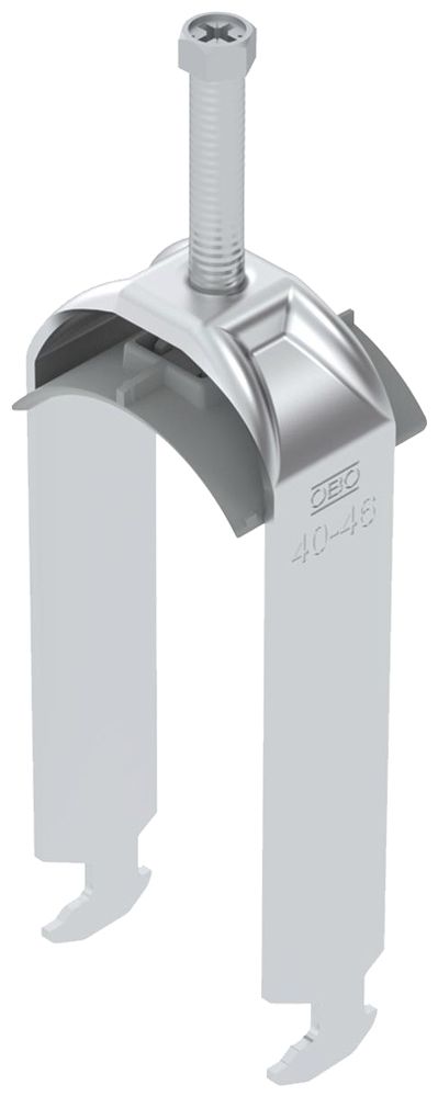 Fixation rapide BET 2056 pied à H matière synthétique 40…46mm 2×câble aluminium