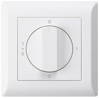 UP-Drehschalter kallysto.line 1/1L weiss mit Drehgriff