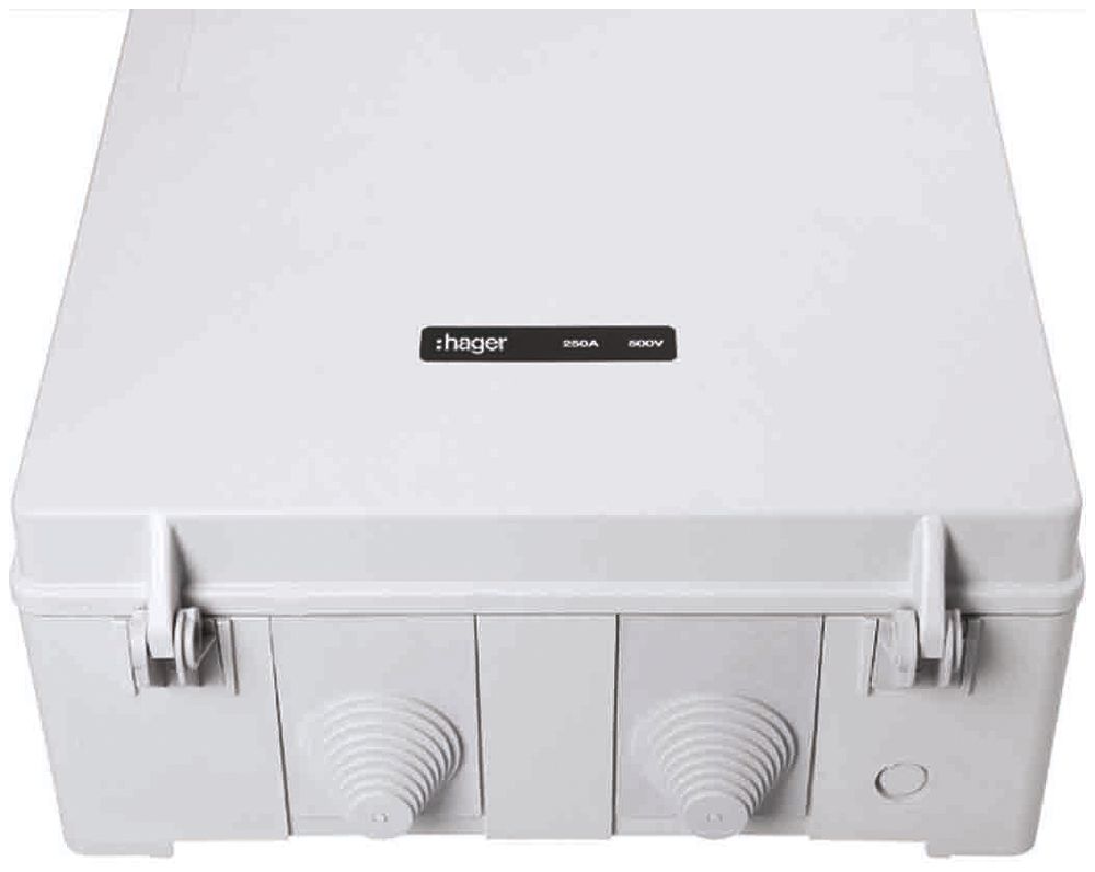 Coffret d'abonnés weber.hsa250 250A ent./sor.brides AEHSA entrée 2×EFZ/sortie EF