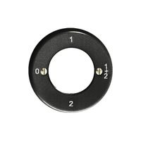 Frontset Feller 0-1-1+2-2 schwarz für Schlüsselschalter