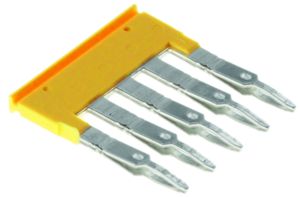 Querverbinder Weidmüller ZQV 2.5/5 gesteckt 5L 5.1mm isoliert 24A gelb