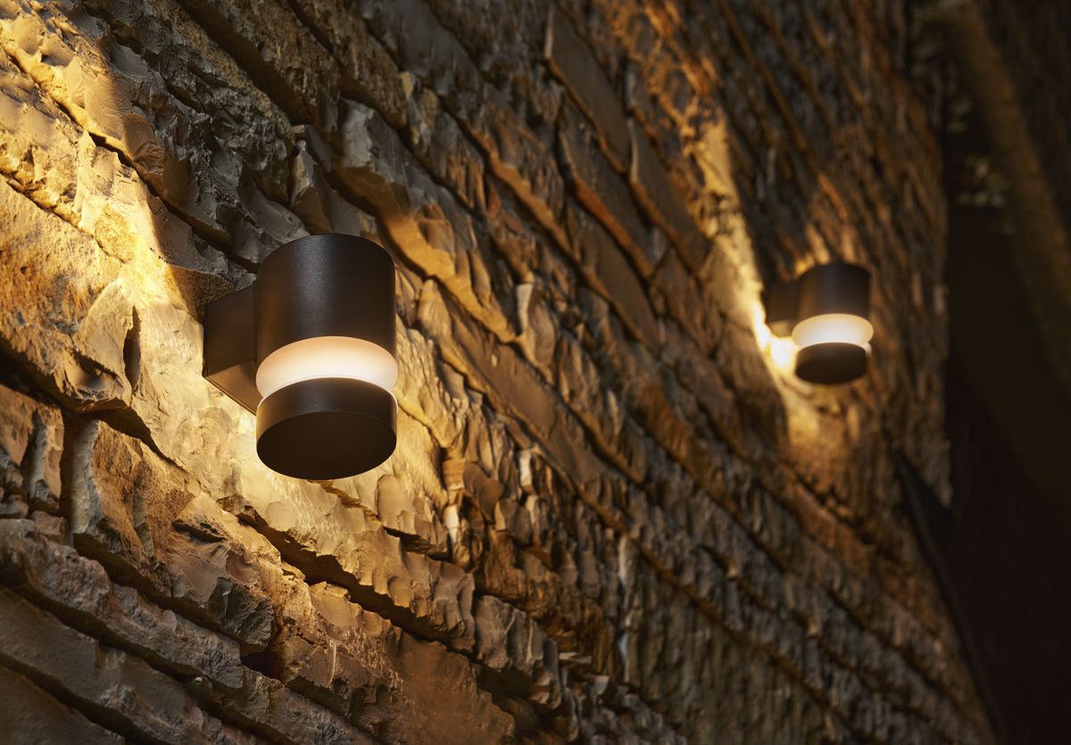 Applique LED Philips Laven UP 6W 720lm 827 IP44 nero