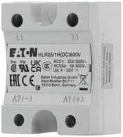 Halbleiterrelais Eaton HLR25/1H(DC)600V, 4…32VDC 25A/42…660VAC