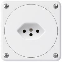 UP-Steckdose robusto Typ 13 weiss ohne Klappdeckel