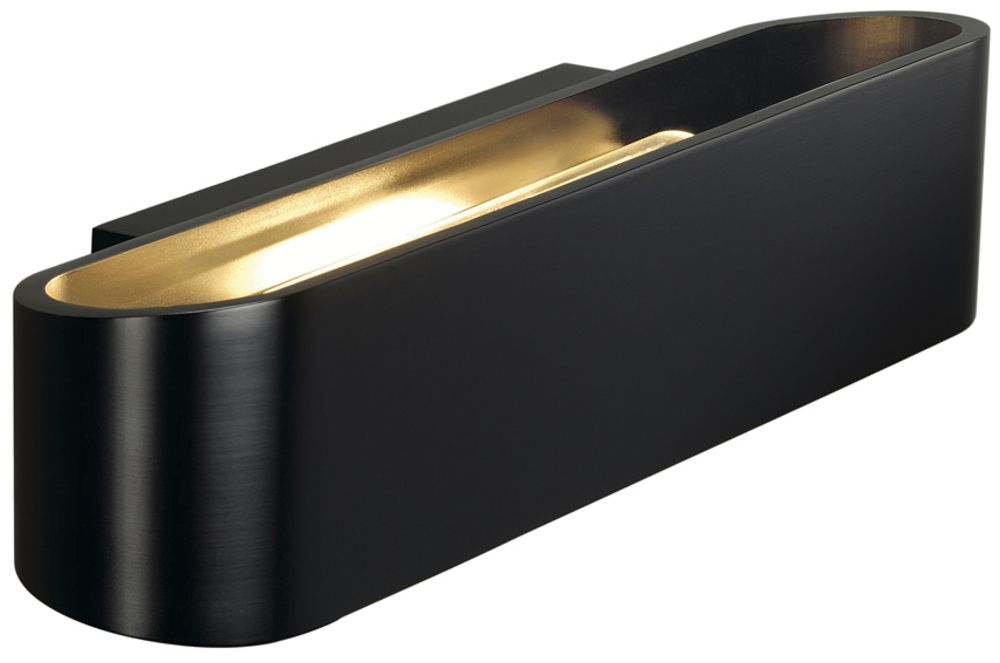 Applique SLV OSSA, R7s 120W up/down ovale IP20 noir