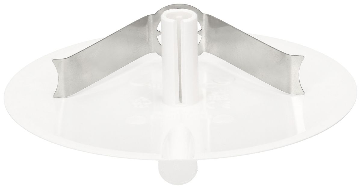 Rosace de plafond MH clips à ressort+entrée enfichable Ø98×9mm blanc