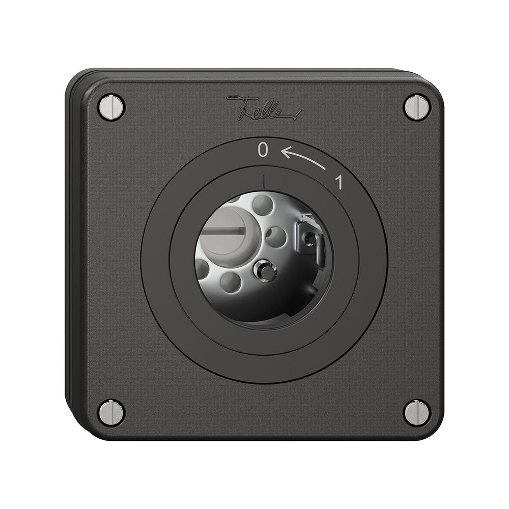 Contact pivotant NUPU NEVO, sans cylindre, KS, 0 <- 1, noir