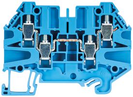 Durchgangs-Reihenklemme Wieland WT 4 D2/2 BL 0.14…6mm² 32A 500V blau