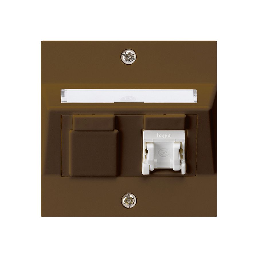 Kit de montage ENC kallysto A cat.5e 1RJ45/u brun