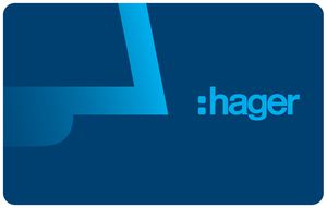 Karte Hager elcom.motion, für Aussenstation, 3Stück