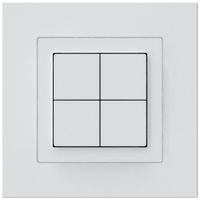 Poussoir KNX ENC Hager BA kallysto.pro C quadruple 94×94mm blanc