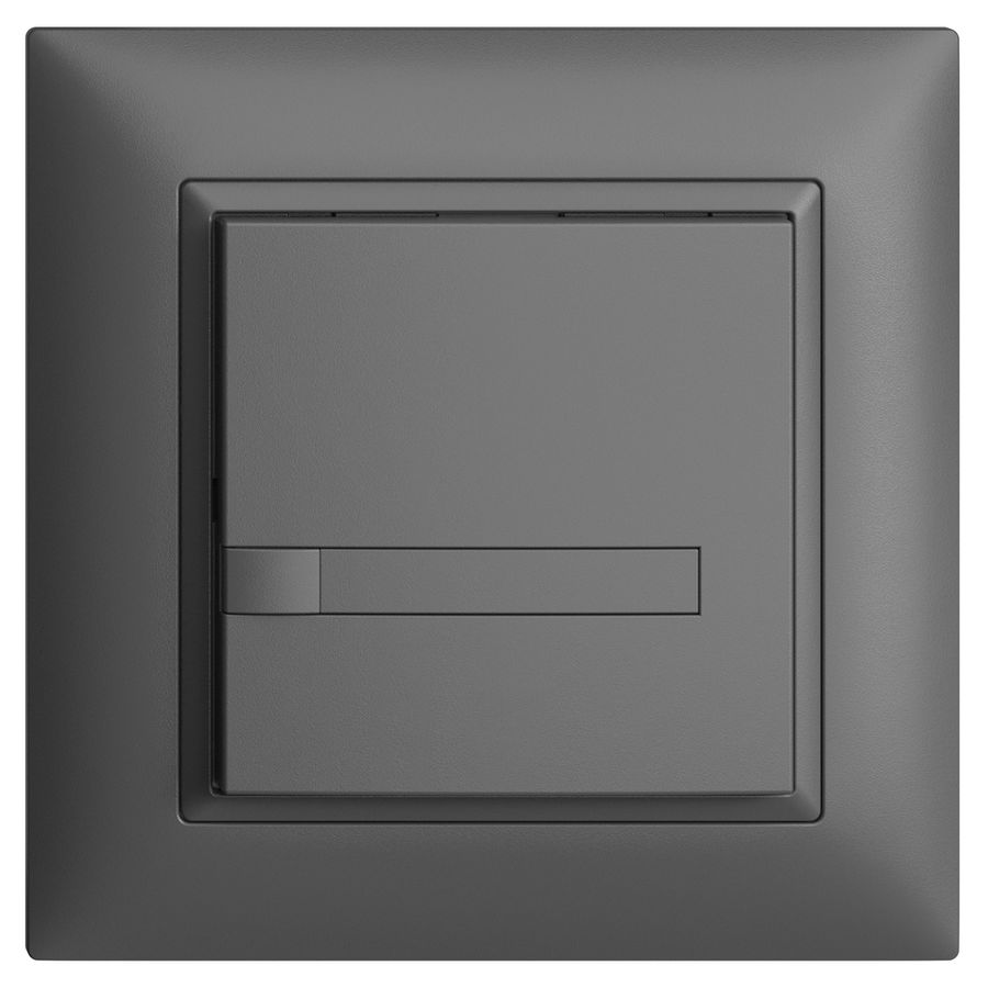 UP-KNX-Taster RGB EDUE FMI, 250mW, o.LED, m.Papier, 1×Taste, 1×Tastenb., dgu