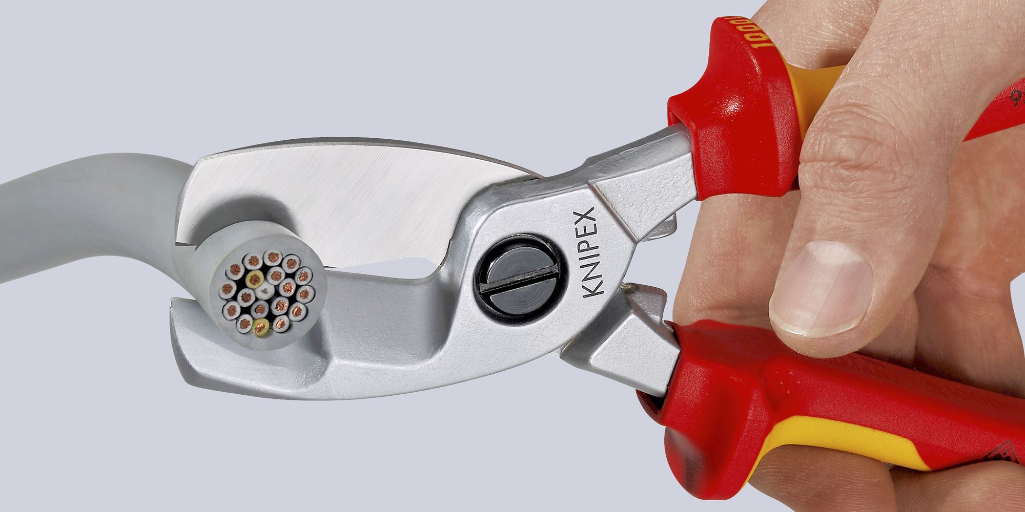 Kabelschere KNIPEX für Ø20mm max VDE 200mm