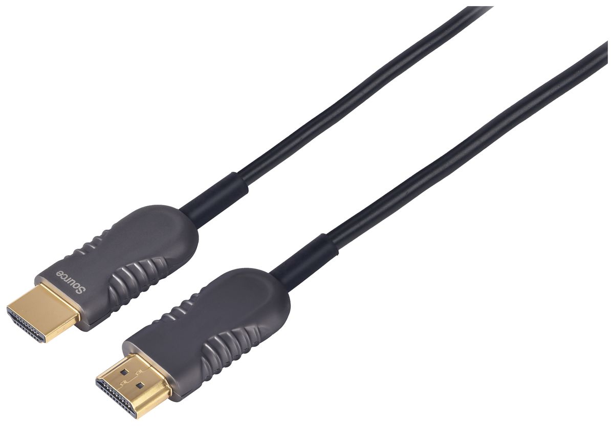 Cavo HDMI ottico CeCoNet, HDMI 2.0, HDMI ↔ HDMI, nero, 5m