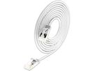 SLIM Patchkabel: 2m, weiss, 60-Pack Cat.6A, U/FTP, LSOH, Klinke unbrechbar