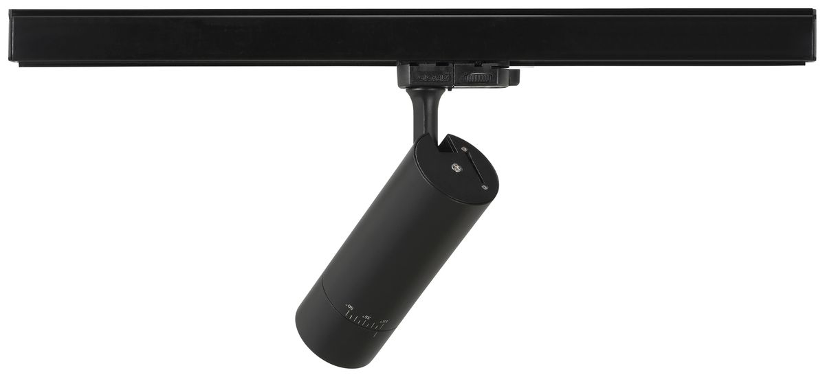 LED-Strahler Sylvania Lenzo Small 15W 1000lm 930 DIM 3PH 15°…50° Ø60 schwarz