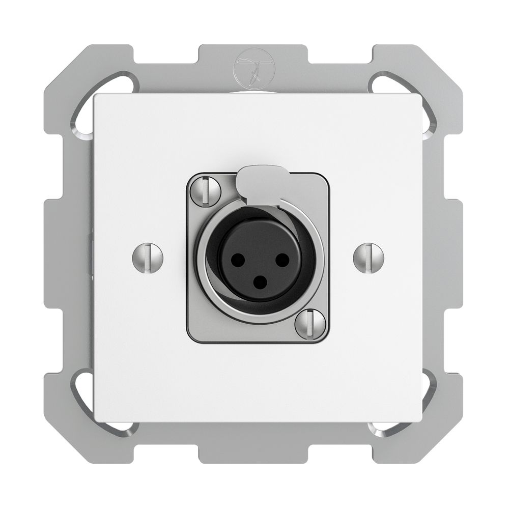 UP-Montageset EDIZIOdue XLR Dose weiss
