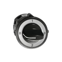 UP-Drehschalter FH 2/1P schwarz mit Drehgriff