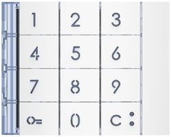 Frontblende für Code-Tastatur-Modul Sfera weiss