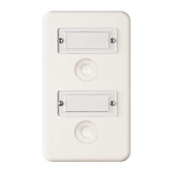 UP-Kombination FH 2×1 Sonnerie/Sonnerie weiss