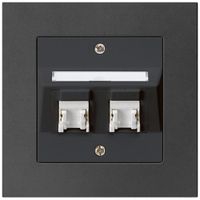 UP-Montage-Set kallysto.pro C Kat.5e 2RJ45/u schwarz