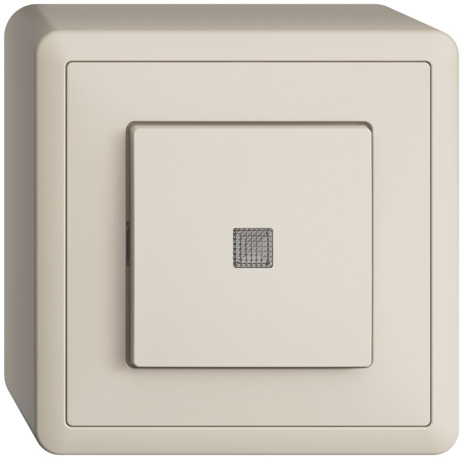 Poussoir AP EDIZIOdue LED jaune ARK crema