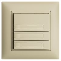 UP-KNX-Taster RGB EDUE FMI, 250mW, o.LED, m.Papier, 3×Taste, 1×Tastenb., van