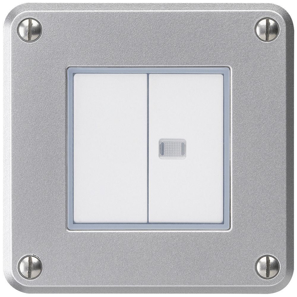Interruttore INC robusto IP55 schema 3+3 1×illuminato alluminio per combinazione