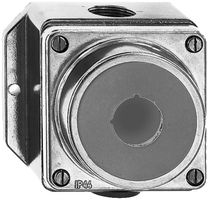 AP-Leergehäuse nass Al gelb mit Bohrung 22.5mm