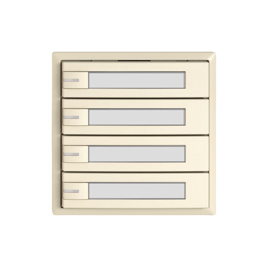 Pulsante KNX RGB EDIZIO.liv SNAPFIX® sensore temp.RGB-LED targ.4× com.1T cr