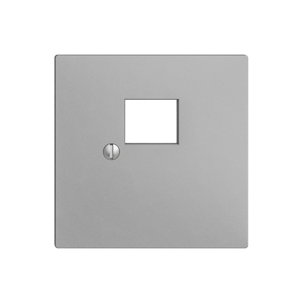 Placca frontale 1×RJ45 EDIZIOdue silver R&M swissline