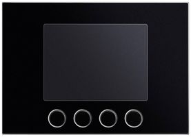 Placca frontale per modulo display Urmet Alpha, IP55, nero