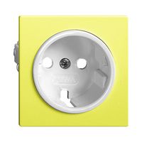 Placca frontale EDIZIOdue Schuko lemon