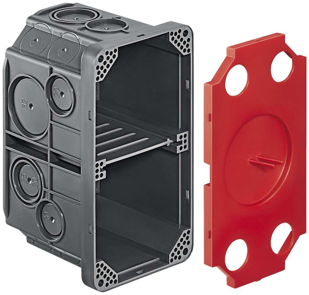 Boîte ENC HSB Vario, p.béton, construc.légère, 2×1, 130×70×70 mm