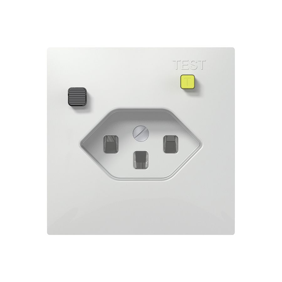 UP-FI-Steckdose SIDUS E T23 30mA weiss glänzend