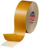 Klebeband doppelseitig Tesa Bandfix, glatt, Schutzpapier braun, 25mm×50m