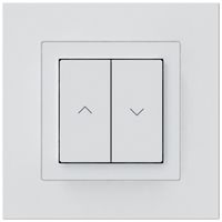 UP-KNX-Storentaster Hager BA kallysto.pro C 2-fach 94×94mm weiss