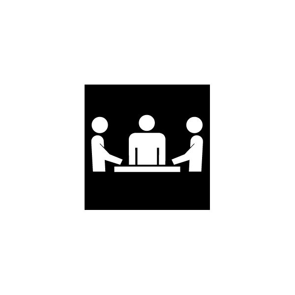 Foglia simbolo stanza di sedute EDIZIOdue nero 42×42 per lamp.LED