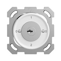 UP-Drehschalter STANDARDdue 2/1L weiss mit Sicherheitsschloss