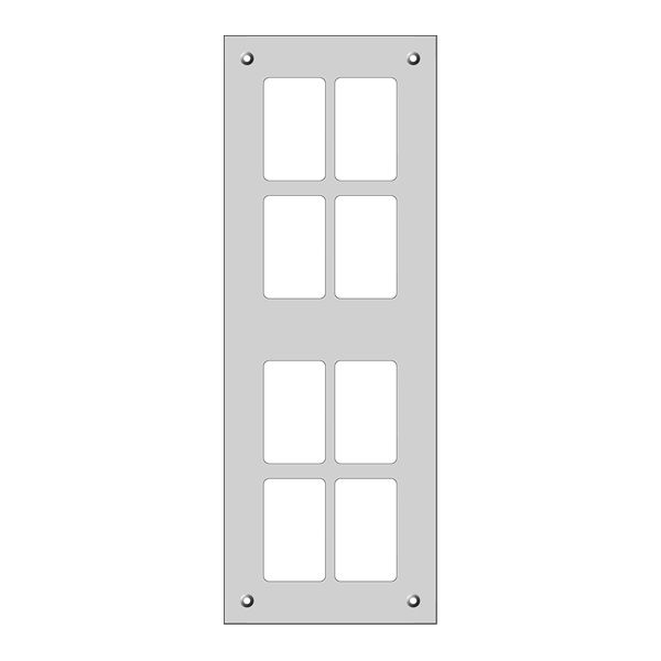 Plaque de montage FLF 4×2 Al blanc FH