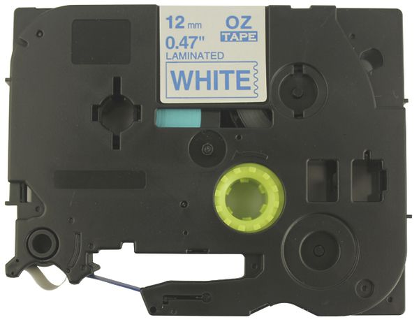 Cassetta nastro compatibile con OZE-233, 12mm×8m, bianco/blu