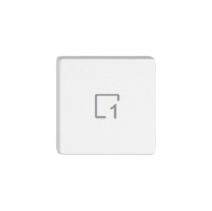 Taste 1/4 EDIZIO.liv Wiser mit SNAPFIX® mit Symbol Szene 1 ws