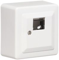 AP-Dose 60×60 für 1×RJ45 weiss R&M swissline, T=33mm