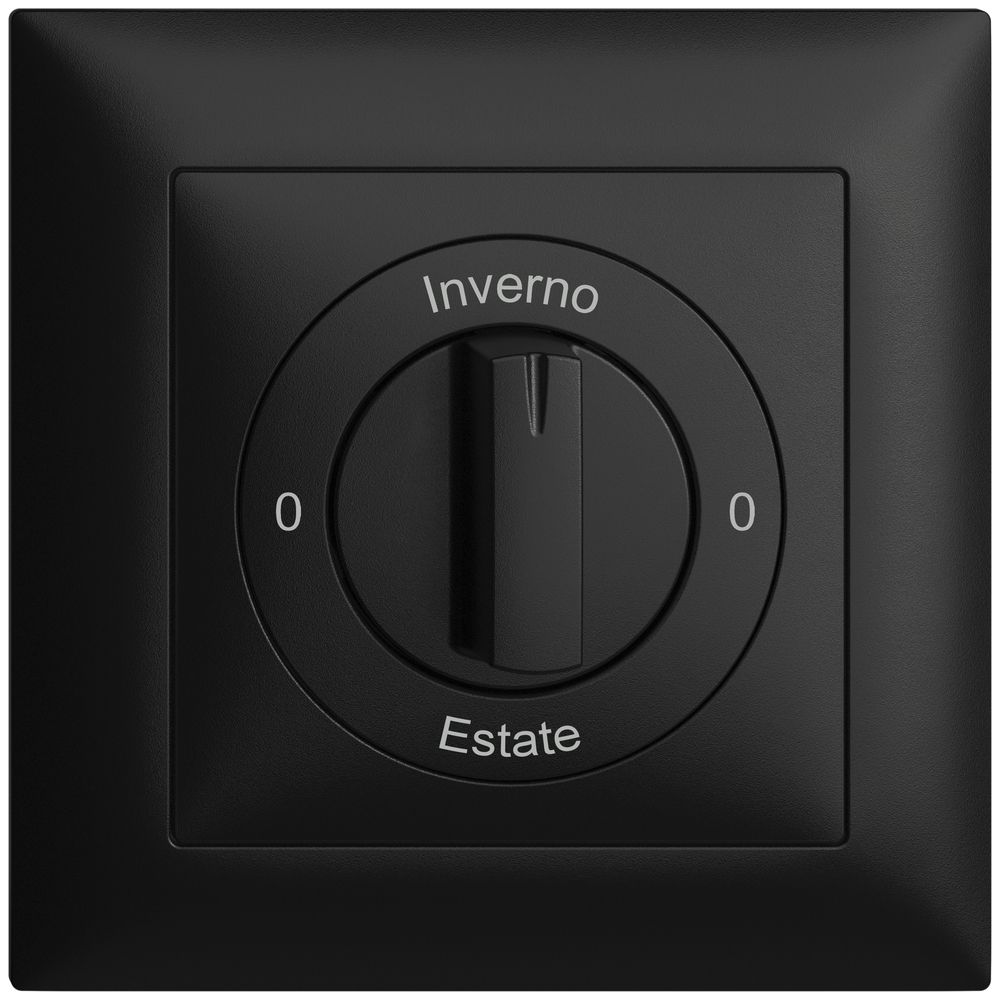 Frontset 0-Inverno-0-Estate EDIZIOdue 88×88mm schwarz